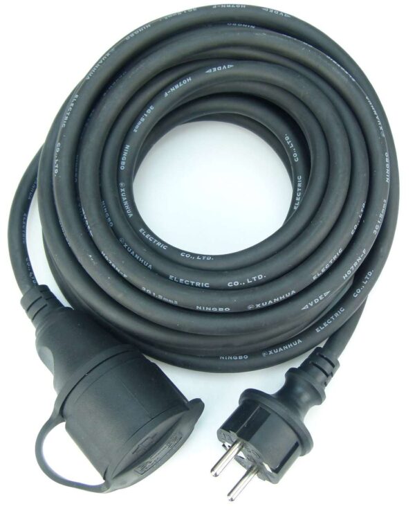 10 m Schuko Verlängerungskabel 3 x 1,5 mm² Outdoor |   2€ Miete / Einsatz-Tag