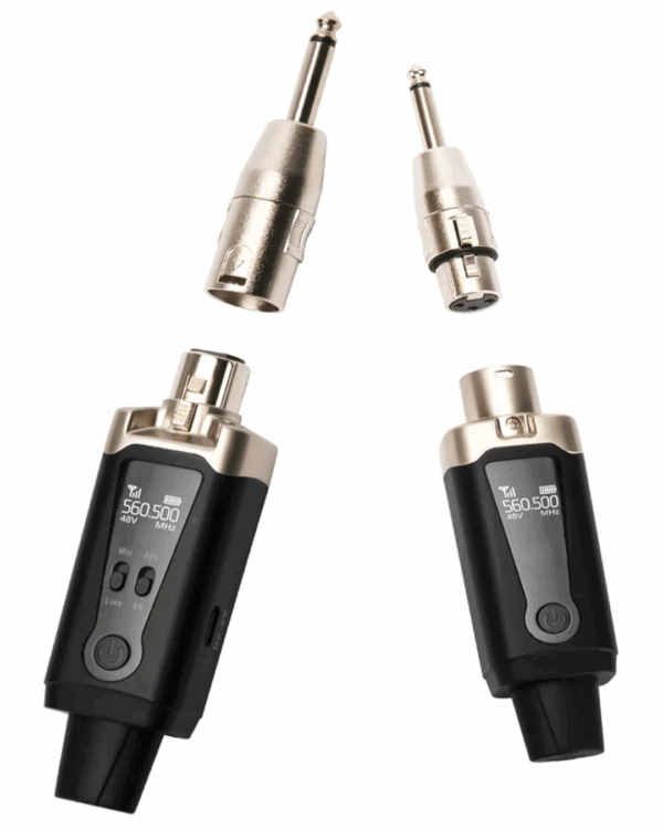 STRICH M2 – UHF Drahtloses Audio-System mit XLR-Sender &amp Empfänger   |  8€ Miete / Einsatz-Tag